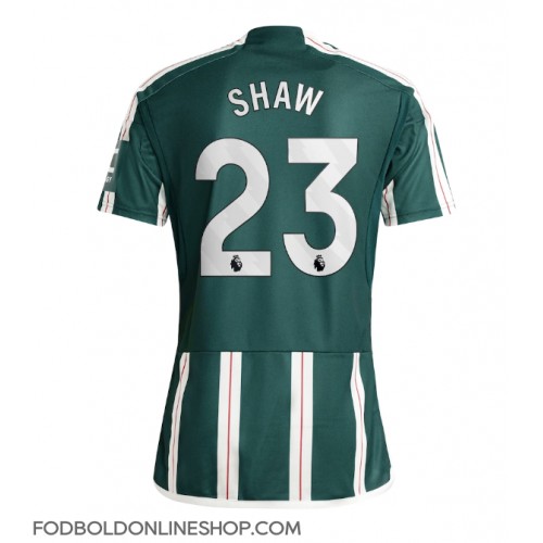 Manchester United Luke Shaw #23 Udebanetrøje 2023-24 Kortærmet